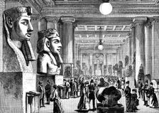 Electric lighting of the British Museum, 1890. Creator: Unknown