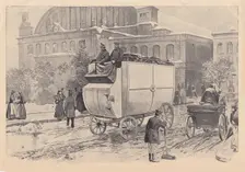 Electric Motor Post Car in Berlin, c1900. Creator: Thiel, Ewald (1855-?)