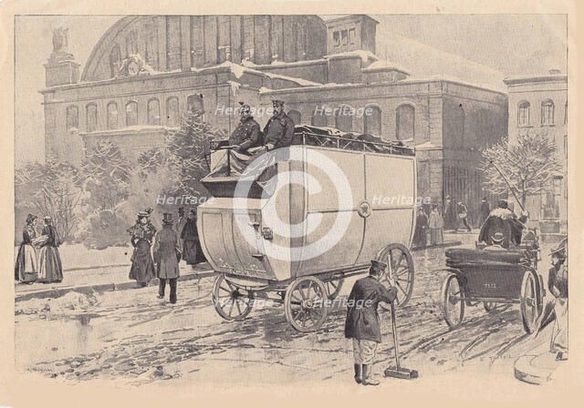 Electric Motor Post Car in Berlin, c1900. Creator: Thiel, Ewald (1855-?).