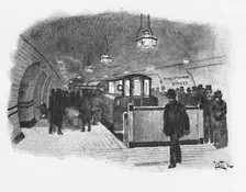 Electric Railway Station (City and South London), King William Street 1891. Creator: William Luker
