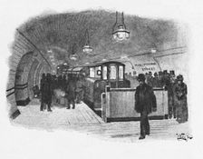 Electric Railway Station (City and South London), King William Street 1891. Creator: William Luker