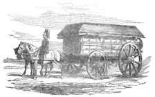 Electric Telegraph for the Seat of War - the Waggon, 1854. Creator: Unknown