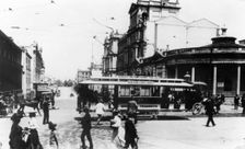 Electric tram, c1900s. Creator: Unknown