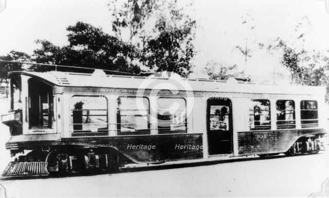 Electric tram, c1900s. Creator: Unknown.