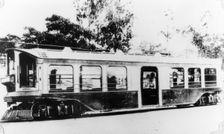 Electric tram, c1900s. Creator: Unknown