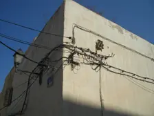 Electrical cables, Sousse, Tunisia, 2009. Creator: Amanda Waite