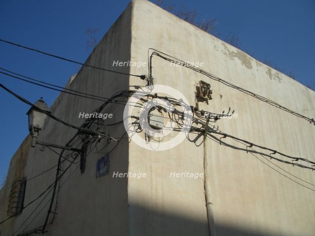 Electrical cables, Sousse, Tunisia, 2009. Creator: Amanda Waite.