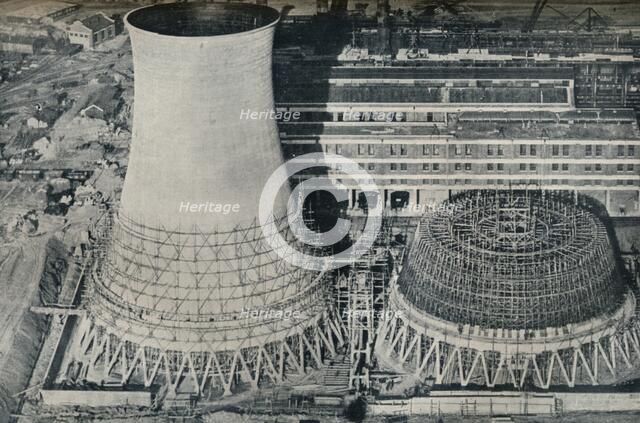 Electrical Power Station at Water Orton, Hams Hall, near Birmingham, 1928. Artist: Unknown