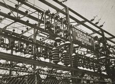 Electrical substation Number 1 on Staten Island, New York, USA, early 1930s