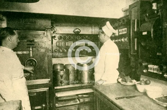 'Electrically Equipped Train Kitchen, London and North Eastern Railway', 1930. Creator: Unknown.