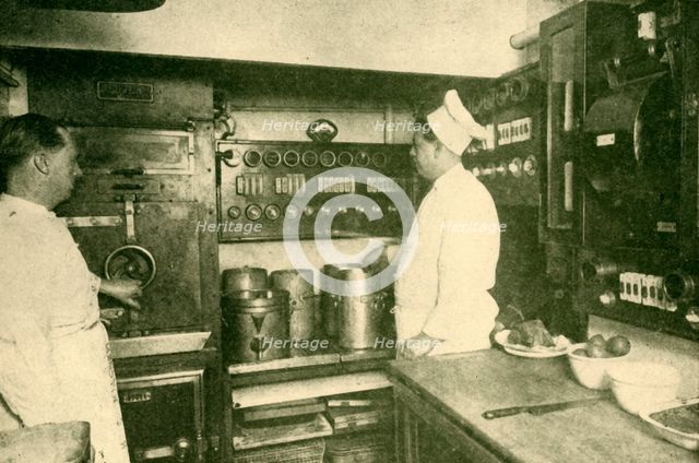 'Electrically Equipped Train Kitchen, London and North Eastern Railway', 1930. Creator: Unknown.