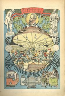 Electricity. From the magazine La Domenica dei Fanciulli, . Creator: Mussino; Attilio (1878-1954)