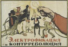 Electrification and Counter-Revolution , 1921. Creator: Ivan Vasilyevich Simakov