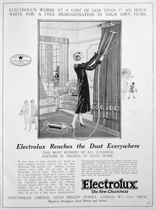 Electrolux vacuum cleaner advert, 1924