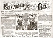 Electropathic Battery Belt 1886. Creator: Unknown
