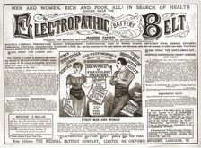 Electropathic Battery Belt 1886. Creator: Unknown