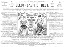 Electropathic Belt, 1883. Creator: Unknown