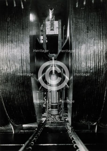 Electro-magnet devised by Aimé Auguste Cotton, in the Académie des Sciences, Paris, c1920s. Creator: Unknown.