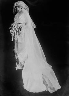 Eleanor Wilson -- (Mrs. W.G. McAdoo) [in wedding dress], 1914. Creator: Bain News Service