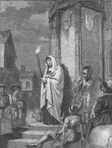 Eleanor doing penance for witchcraft 1441, (1789) Artist: Anker Smith