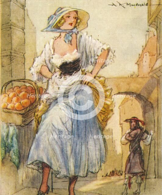 Eleanor Nell Gwyn (1650-1687) English born mistress of King Charles II, 1937. Artist: Alexander K MacDonald