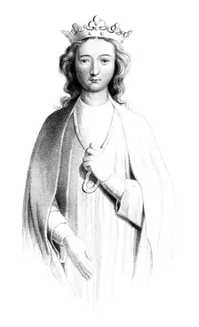 Eleanor of Castile (1241-1290), 1851.Artist: Henry Colburn