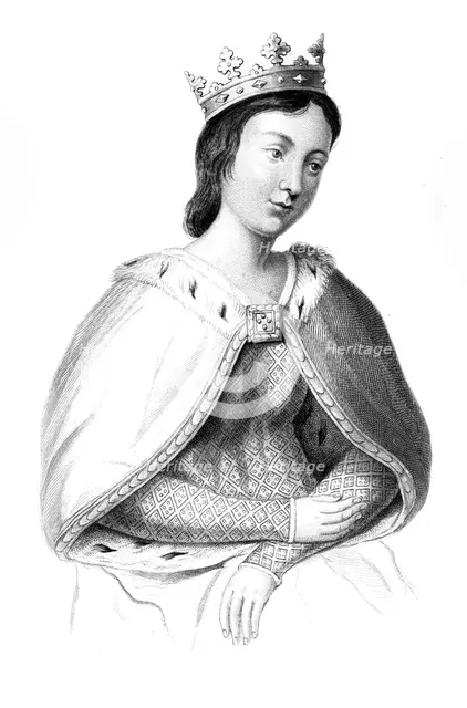 Eleanor of Provence (c1223-1291), 1851.Artist: Henry Colburn