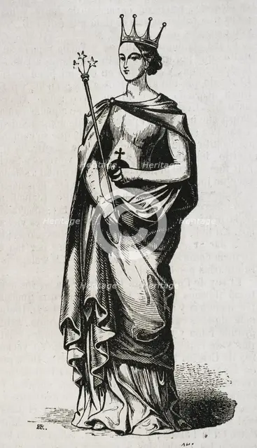 Eleanor of Sicily, 1852.  Creator: Unknown.
