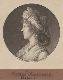Eleanor Ramsay Fitzwilliam, 1797. Creator: Charles Balthazar Julien Févret de Saint-Mémin