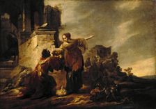 Eleazar and Rebecca at the Well, 1655. Creator: Jacob Hogers