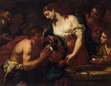 Eleazar and Rebekah at the Well, 1670. Creator: Johann Carl Loth
