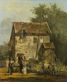 Elegant Company in a Garden. Creator: Louis Gabriel Moreau