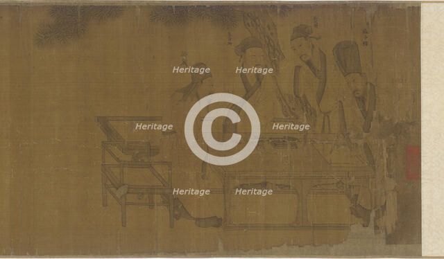 Elegant Gathering in the Western Garden, Ming dynasty, 16th century. Creator: Unknown.