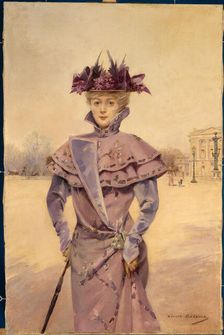 Elegant Place de la Concorde, c1894. Creator: Louise Abbema