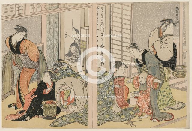 Elegant Pleasures of the Four Seasons, c. 1782. Creator: Kitagawa Utamaro (Japanese, 1753-1806), attributed to.