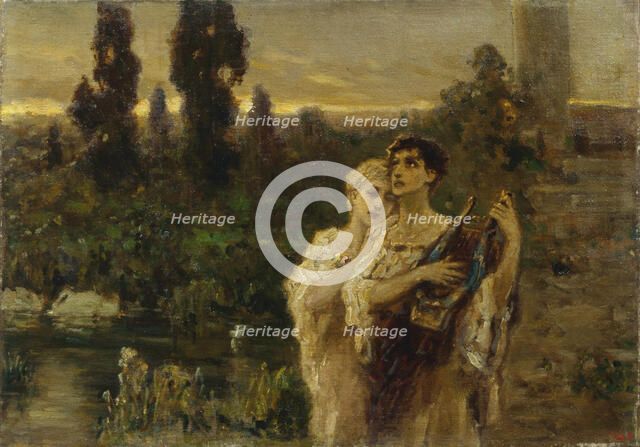 Elegy. Artist: Kotarbinsky, Vasilii (Wilhelm) Alexandrovich (1849-1921)