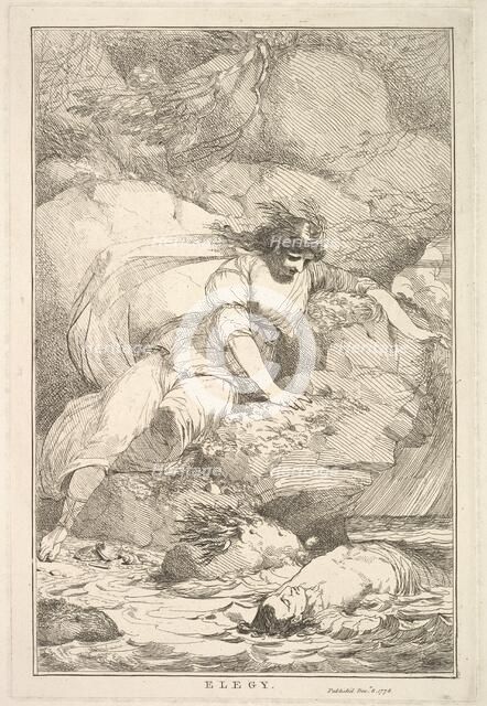 Elegy (from Fifteen Etchings Dedicated to Sir Joshua Reynolds), December 8, 1778. Creator: John Hamilton Mortimer.