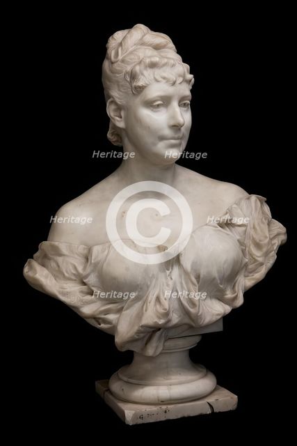 Eleonore von Wessely, the wife of building councilor Carl Ritter von Wessely, 1880. Creator: Viktor Oskar Tilgner.