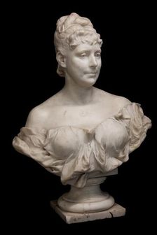 Eleonore von Wessely, the wife of building councilor Carl Ritter von Wessely, 1880. Creator: Viktor Oskar Tilgner