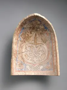 Element from a Stalactite Squinch (Muqarnas), Iran, 10th century. Creator: Unknown