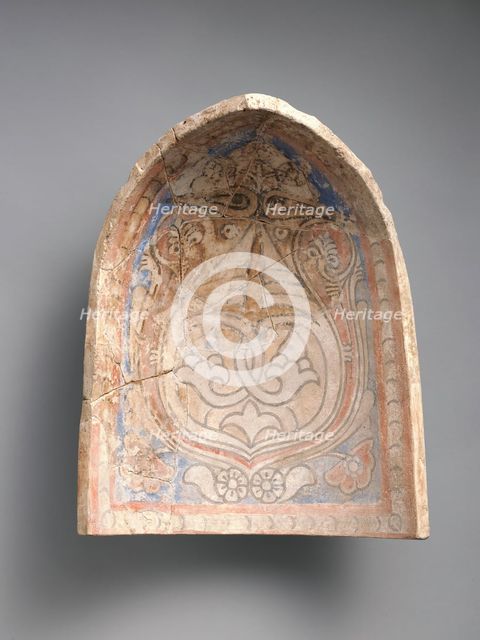 Element from a Stalactite Squinch (Muqarnas), Iran, 10th century. Creator: Unknown.