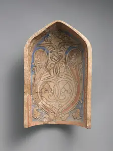 Element from a Stalactite Squinch (Muqarnas), Iran, 10th century. Creator: Unknown