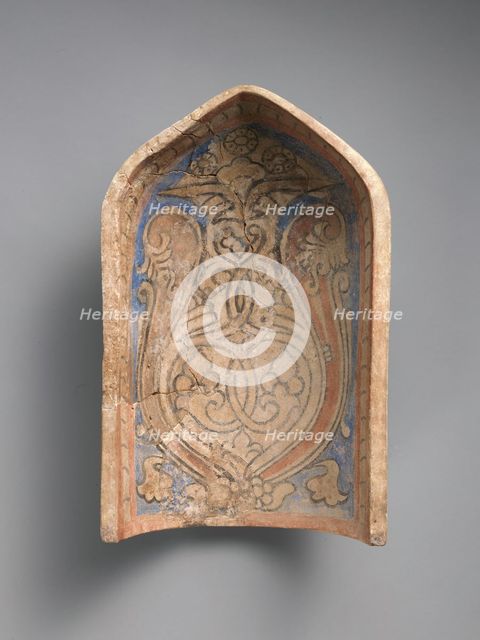 Element from a Stalactite Squinch (Muqarnas), Iran, 10th century. Creator: Unknown.