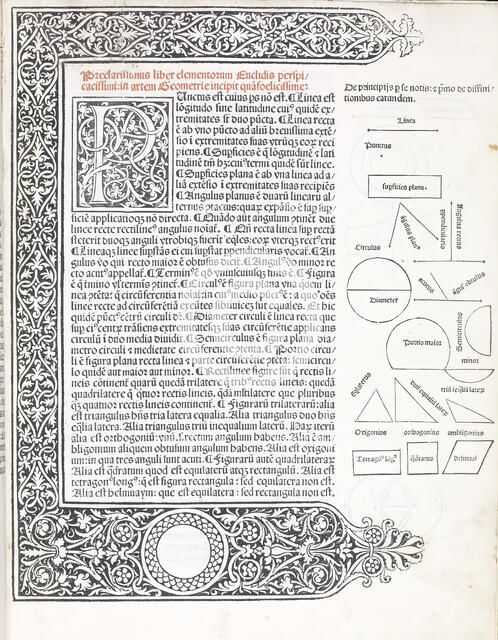 Elementa geometriae, 1482. Creator: Unknown.