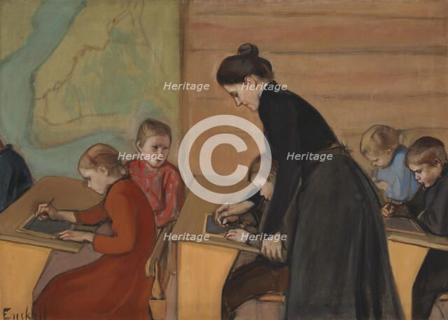 Elementary School, 1899. Creator: Magnus Enckell.