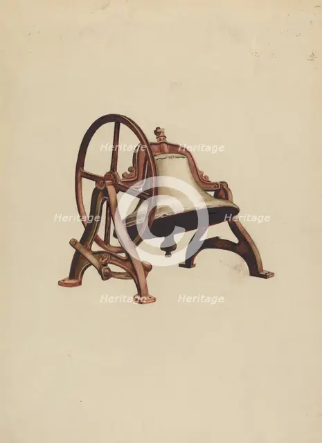 Elementary School Bell, 1935/1942. Creator: Gerald Transpota.