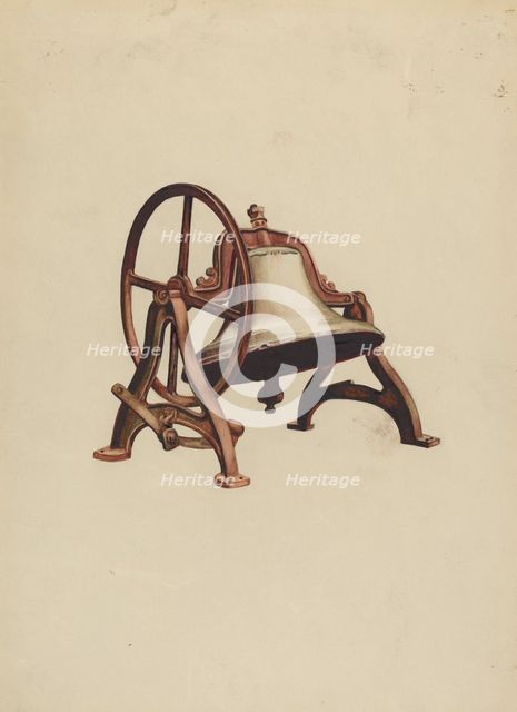 Elementary School Bell, 1935/1942. Creator: Gerald Transpota.