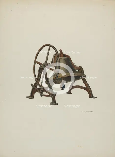 Elementary School Bell, 1940. Creator: William Kieckhofel.