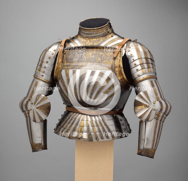 Elements of an Italian Light-Cavalry armour (in the German Fashion), Italian, Milan, ca. 1510. Creator: Unknown.