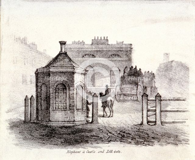Elephant and Castle Inn, Newington Causeway, Southwark, London, c1830. Artist: Anon